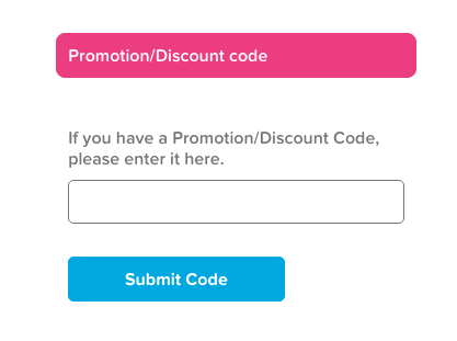 How to use your promo code